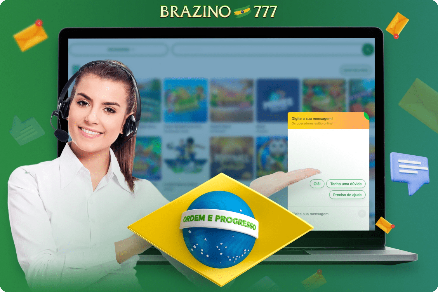 Serviço de suporte Вrazino777